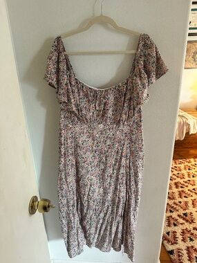 Plus Size Floral Midi Dress